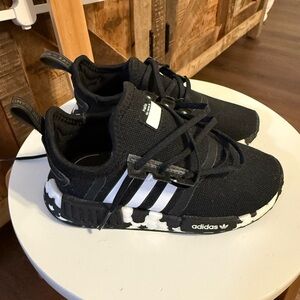 Adidas Kids Black and White NMD Sneakers
